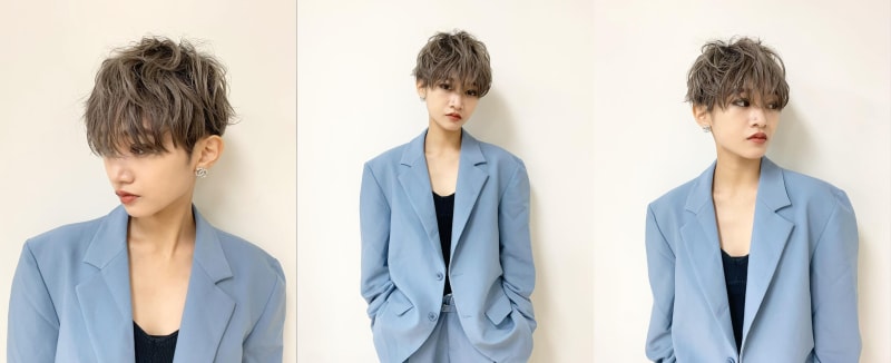 ラフなカールで女らしさをトッピング