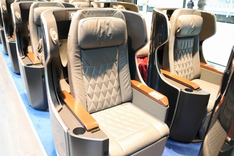 ゆったりした座席