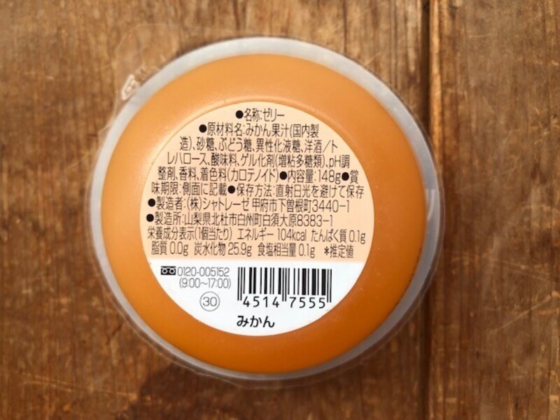 原材料や栄養成分