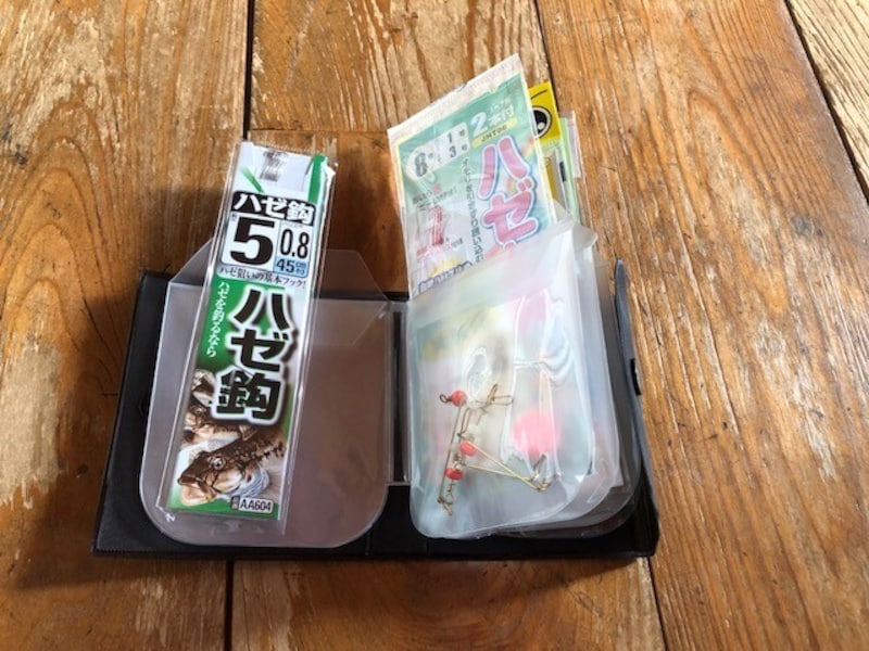 ハゼの仕掛けを入れる
