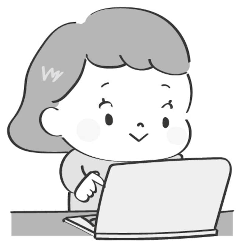 イラスト,無料,パソコン,デジタル,スマホ,タブレット,白黒