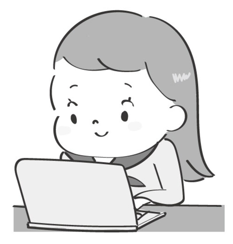 イラスト,無料,パソコン,デジタル,スマホ,タブレット,白黒