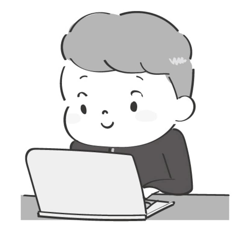 イラスト,無料,パソコン,デジタル,スマホ,タブレット,白黒