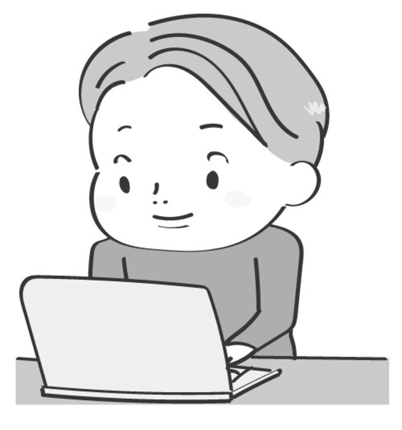 イラスト,無料,パソコン,デジタル,スマホ,タブレット,白黒