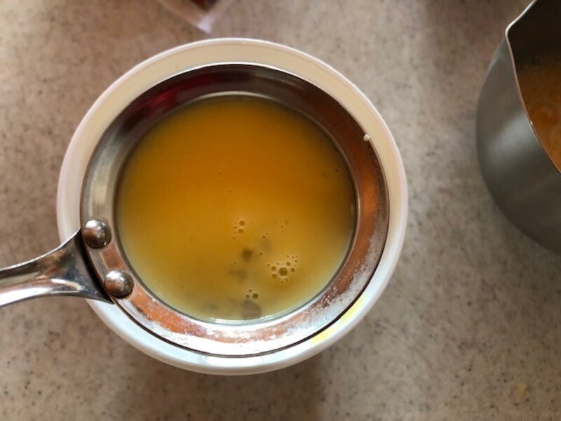 目が細かいこし器があると便利