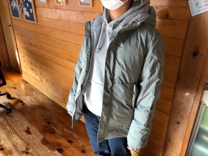 身長154cmの女性が着用