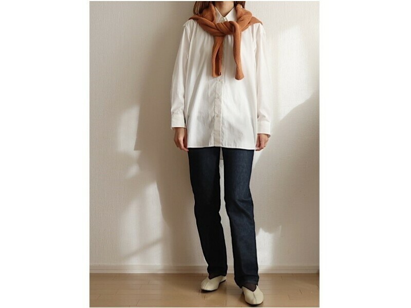 シャツの肩に巻いて、アクセントにしても使えます