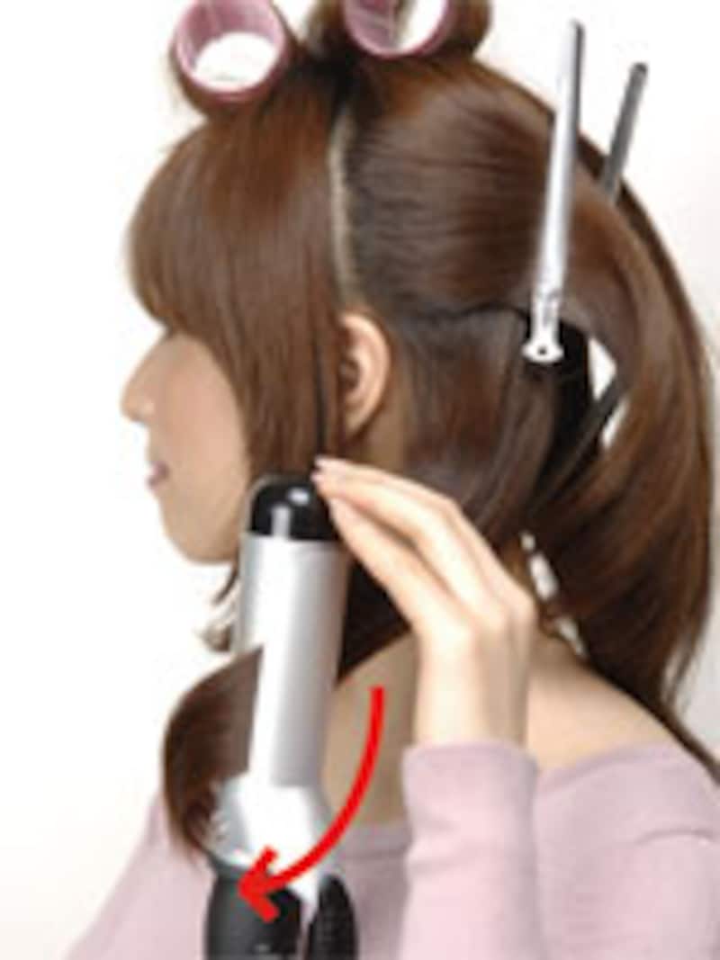 コテのスライドのさせ方