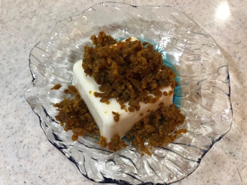 冷奴にトッピング