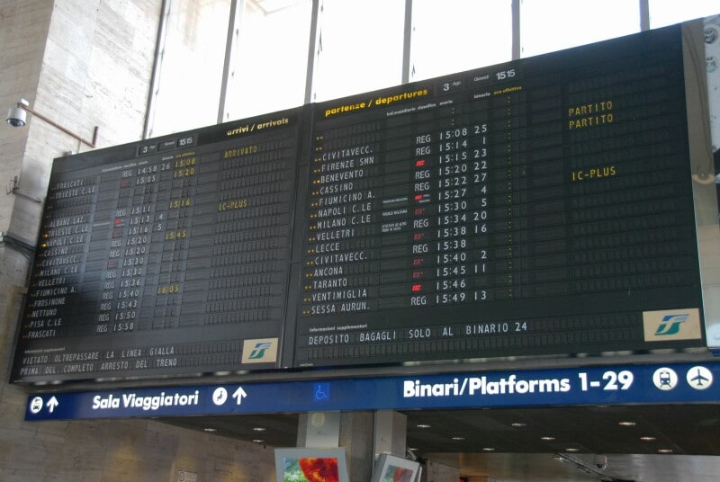 ローマ・テルミニ駅(イタリア)のパタパタ