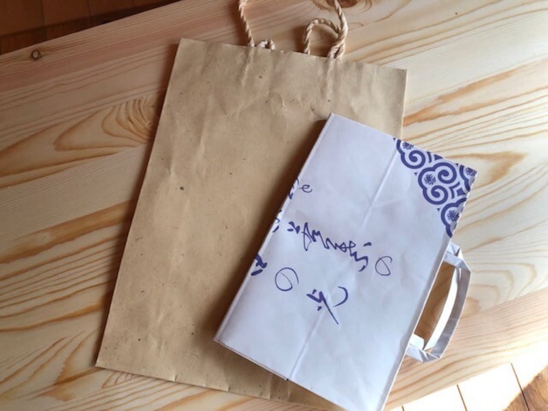 紙袋を使うと中が透けない