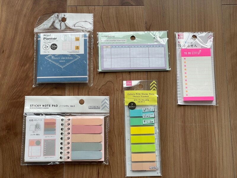 ダイソーの付箋