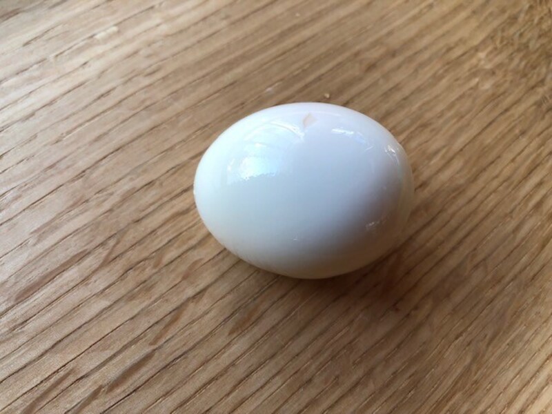 白だしを使ったので色はあまりついていない