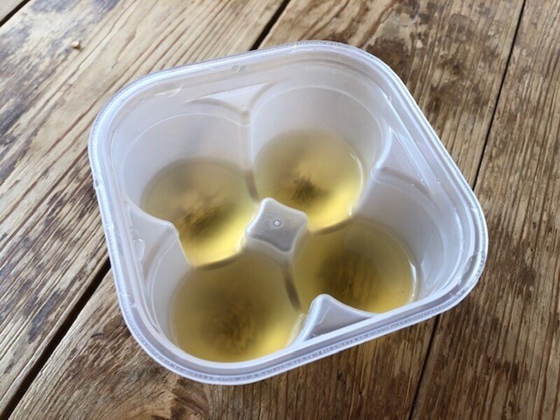 たまごを取り出した後