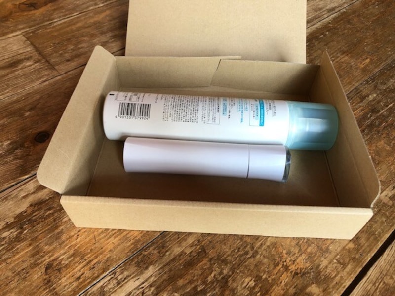 化粧品を梱包してみる