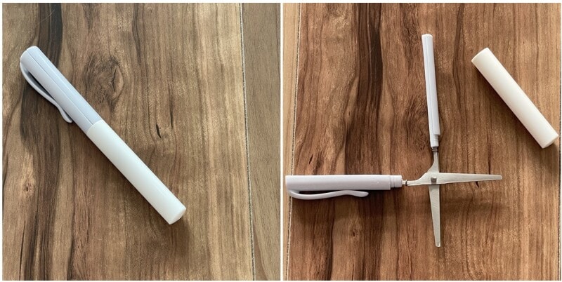 セリアの「コンパクト ポケットはさみ