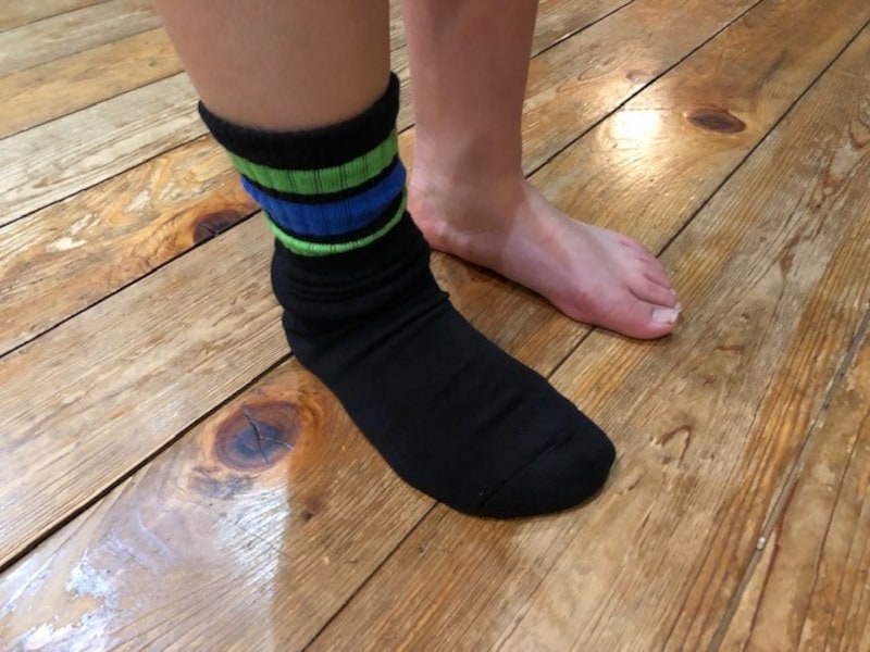 足首付近でくしゅくしゅとするのがおすすめ