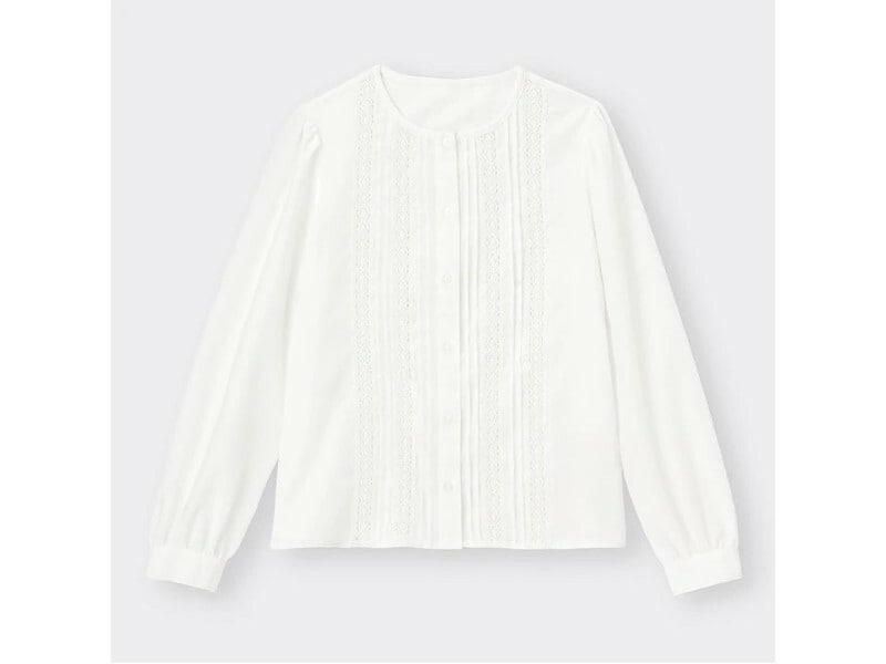 ジーユー レースコンビネーションブラウス 1990円(税込)