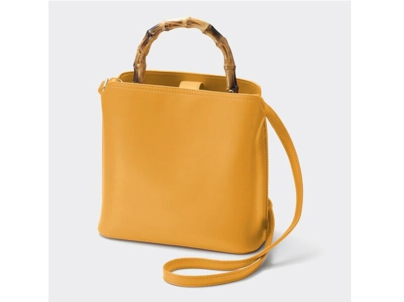 ジーユー　バンブーハンドルバッグ　2990円（税込）※一部店舗およびオンラインストアのみ販売