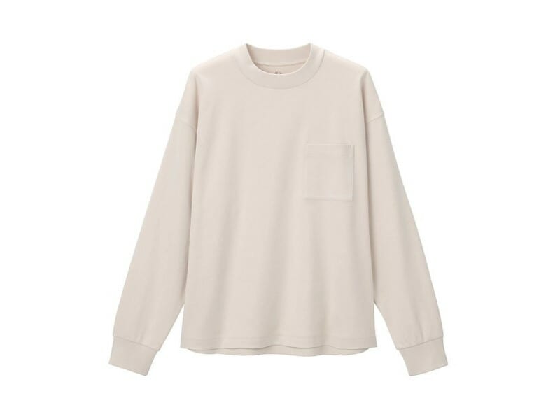 無印良品 スムース編みワイド長袖Tシャツ 1290円(税込)