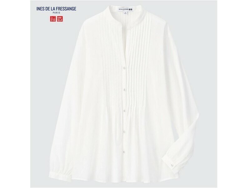 ユニクロ コットンピンタックシャツ 2990円(税込)