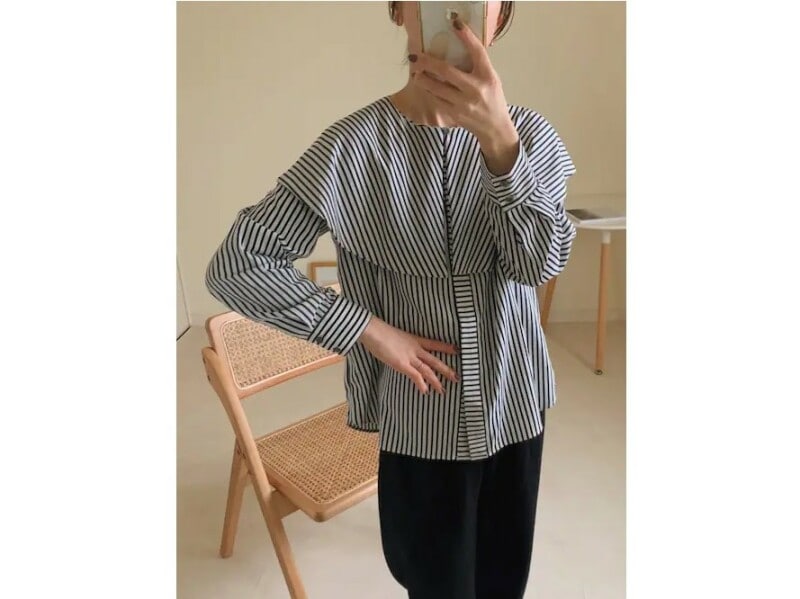 ビッグカラーも襟だけが独立して目立たないデザインを選ぶのがおすすめ 出典:WEAR