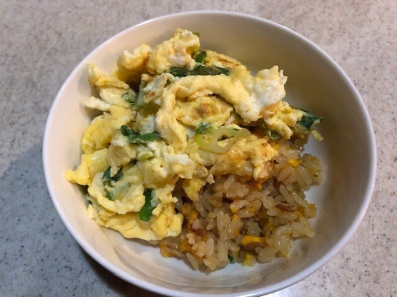 炒り卵をプラス