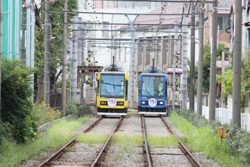 都電と同じ1372㎜という線路幅