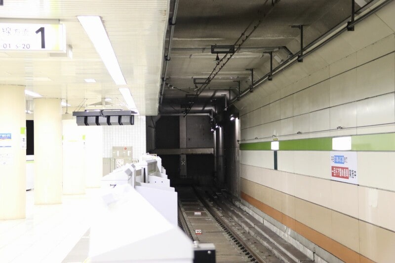 本八幡駅の車止め