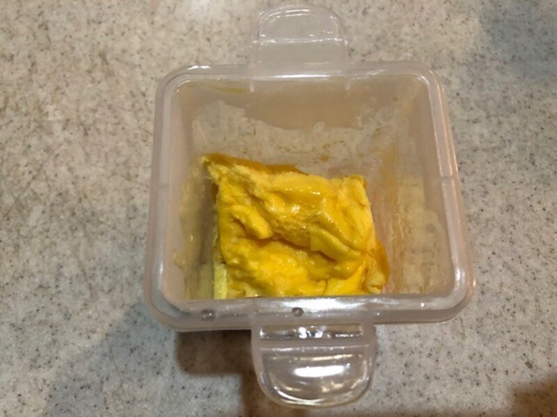 再び電子レンジで加熱