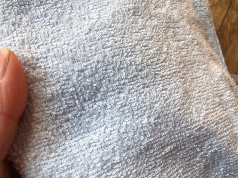 洗った後は少しざらつく