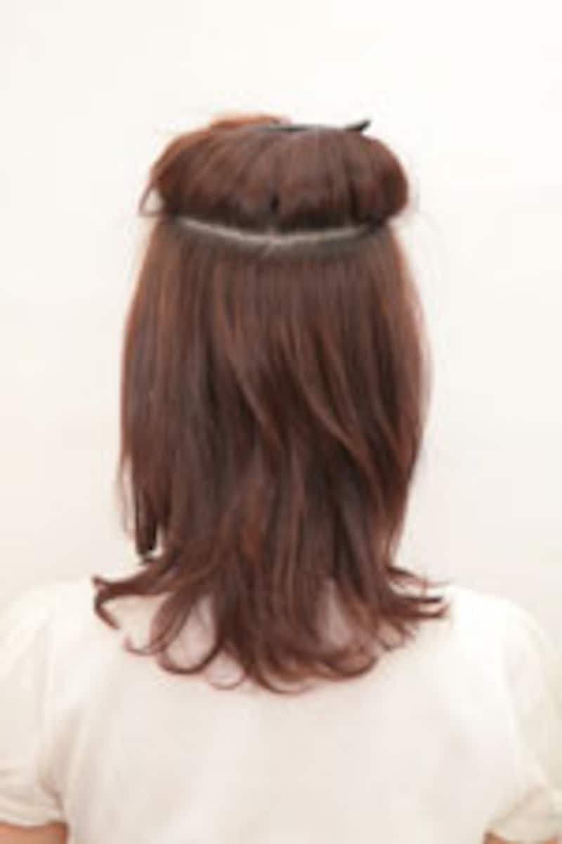 トップ巻きアレンジ