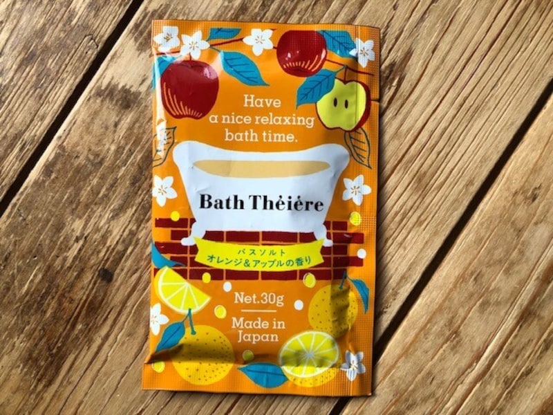 「バスソルト　バスティエール オレンジ&アップルの香り」