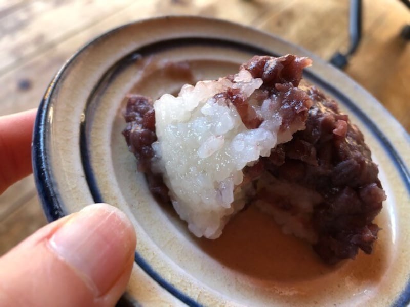 もち米なのでもちもちしている