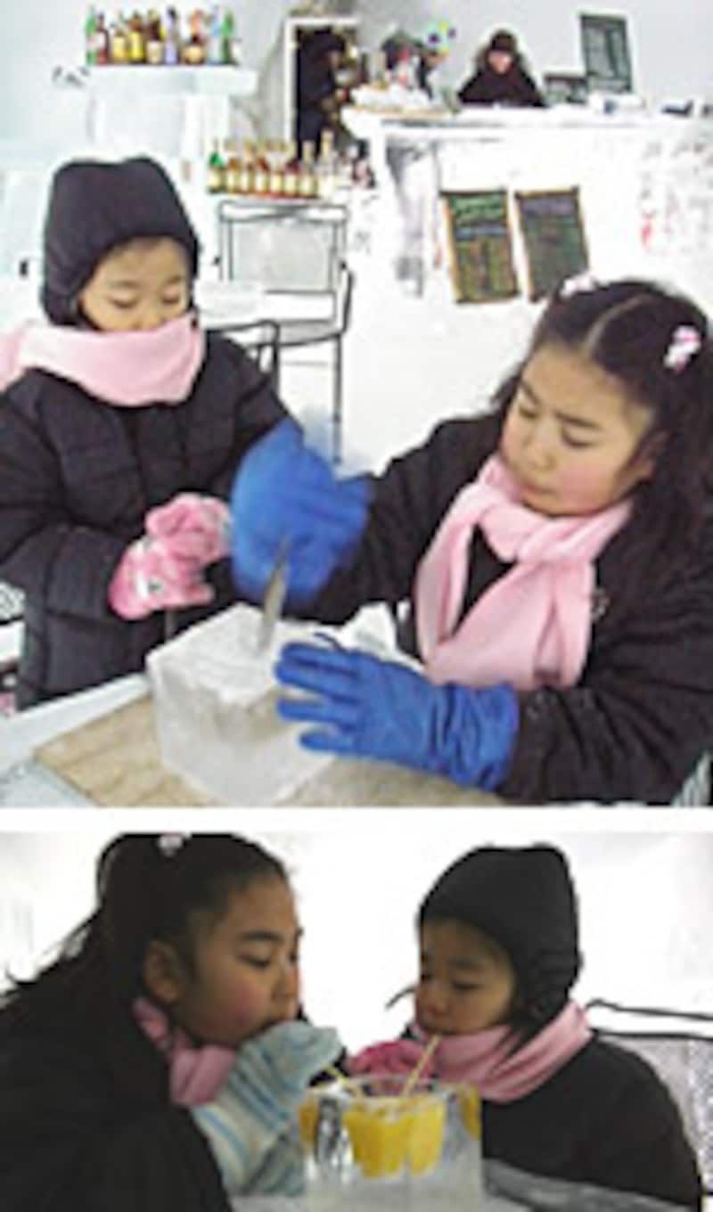 氷のガラス工房