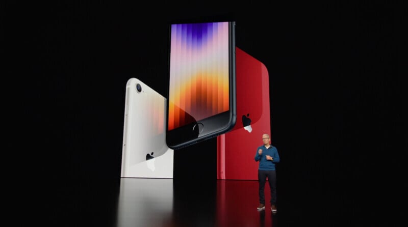 Apple発表会（日本時間2022年3月9日午前3時）で発表されたiPhone SE（第3世代）