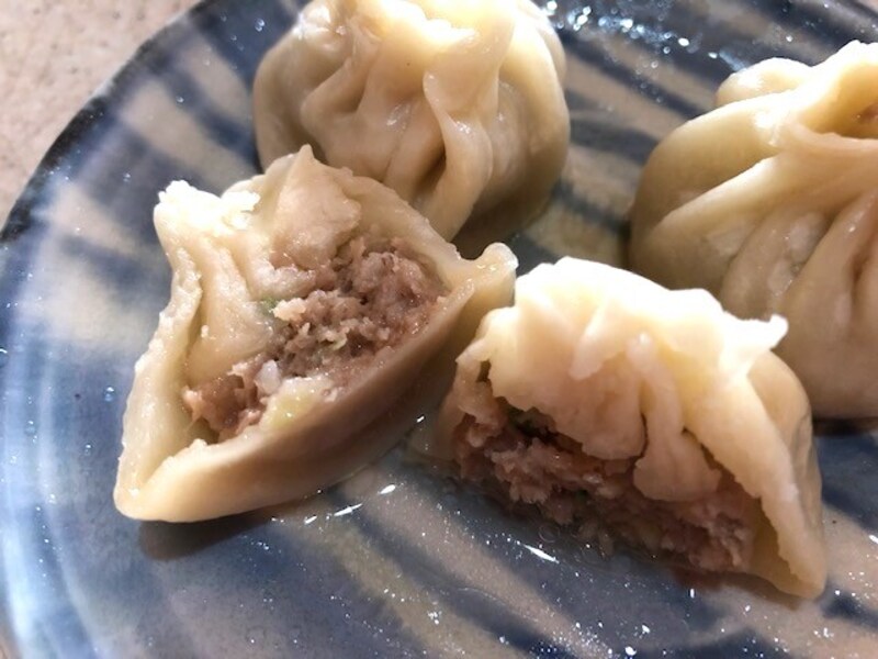 皮はもちもちで、中はスープ入り