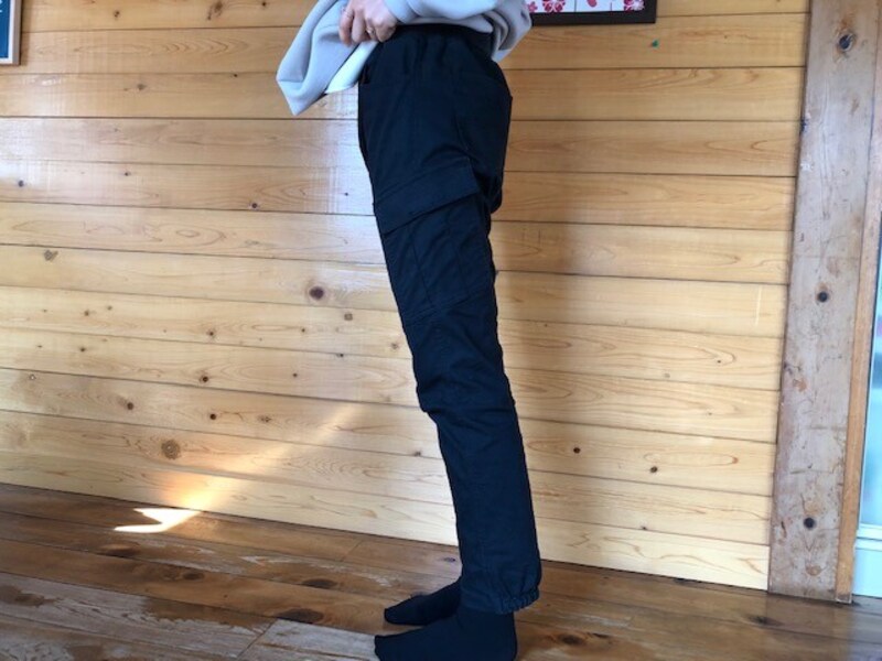 すっきりシルエットに