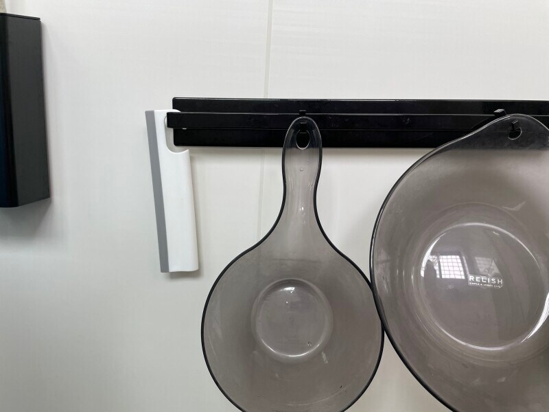 風呂場に掛けておいても邪魔にならない大きさ