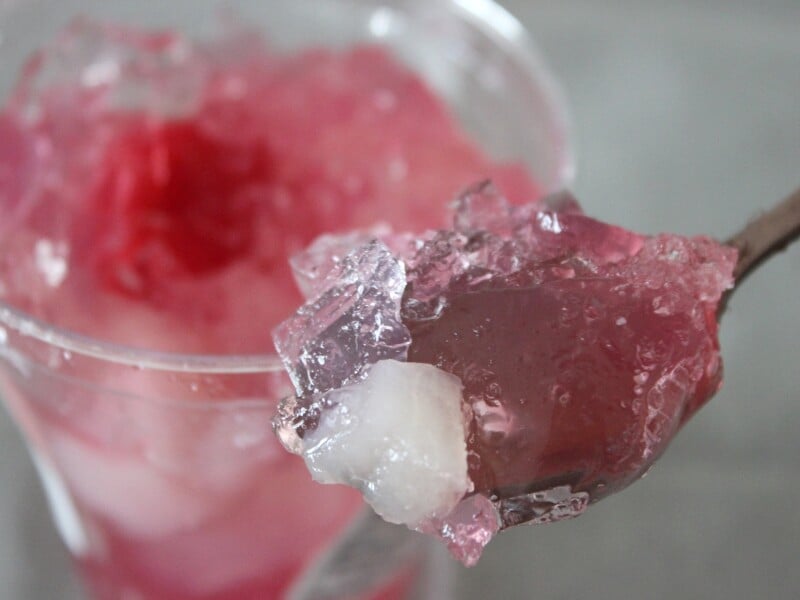 さくらと桃の春ゼリー