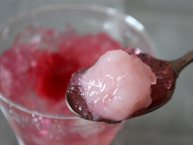 さくらと桃の春ゼリー