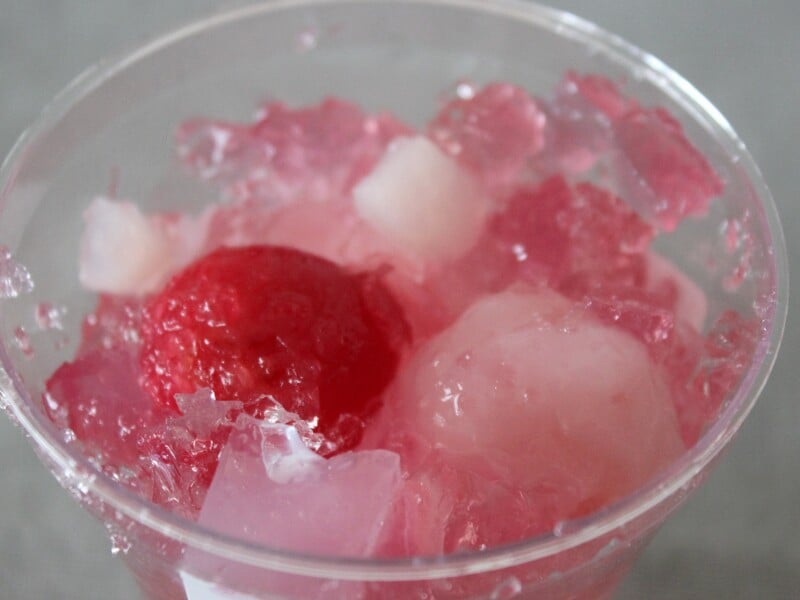 さくらと桃の春ゼリー