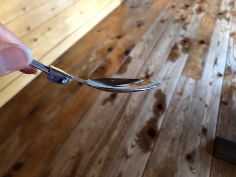 スプーンはすくえる量が少なめ