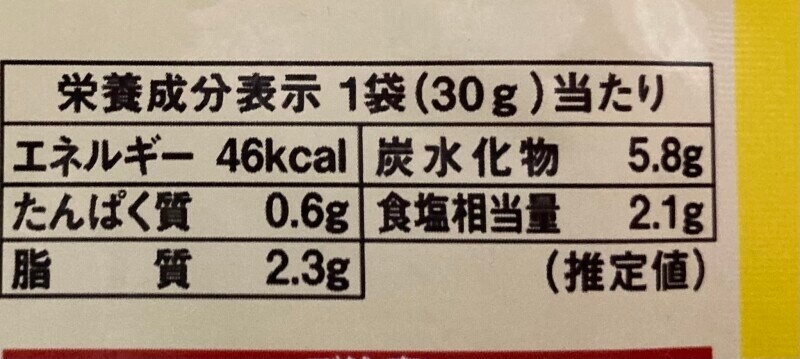 ダイエット中でも安心のカロリー