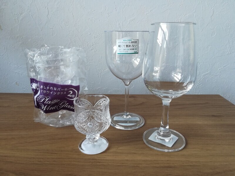 セリアの「ワイングラス」の種類