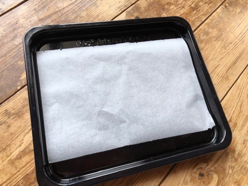 オーブンの鉄板にジャストサイズ