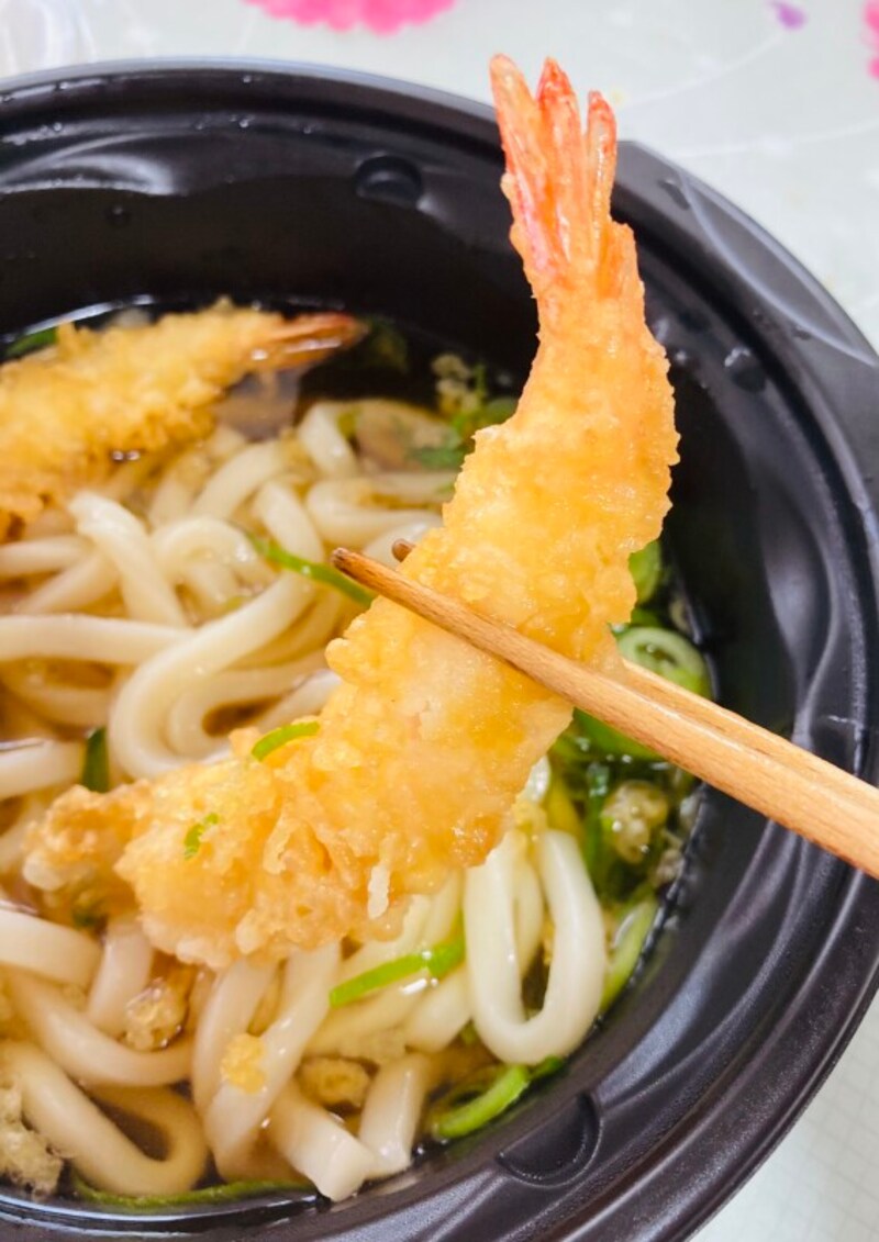 えびの天ぷらはあっさり風味