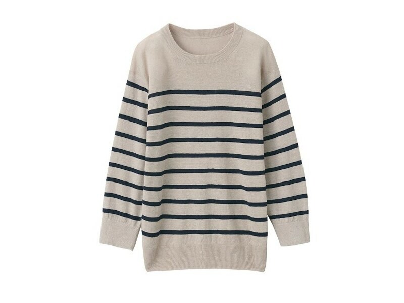 無印良品　ＵＶカットフレンチリネンクルーネックセーター　2990円（税込）