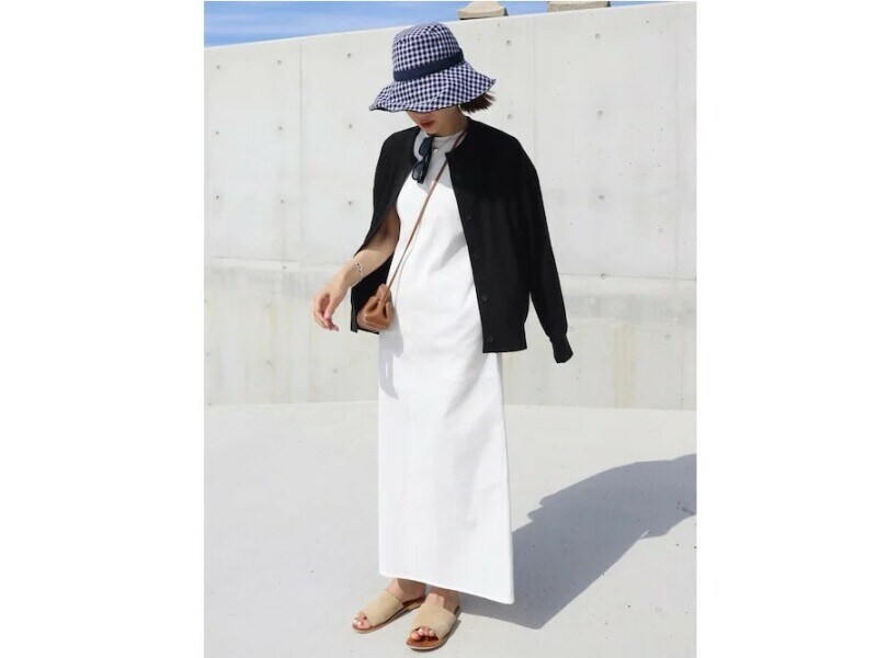 ユニクロのハット＆カーデでプチプラでもおしゃれにUV対策　出典：WEAR