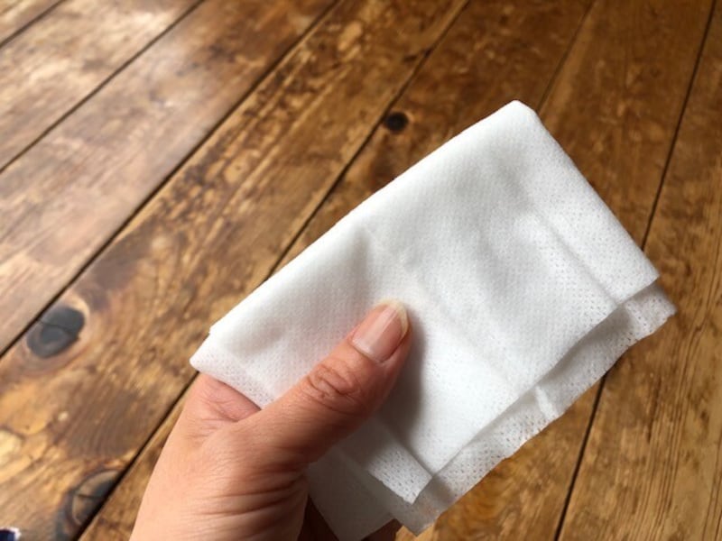 8つに折った状態